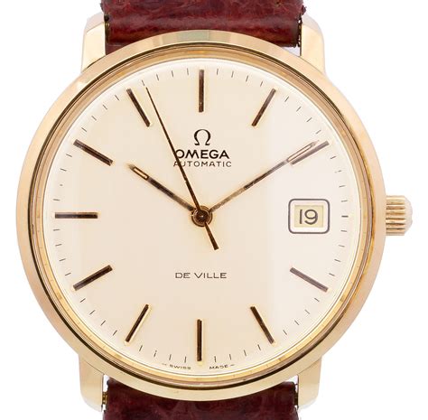 omega de ville 18k gold vintage